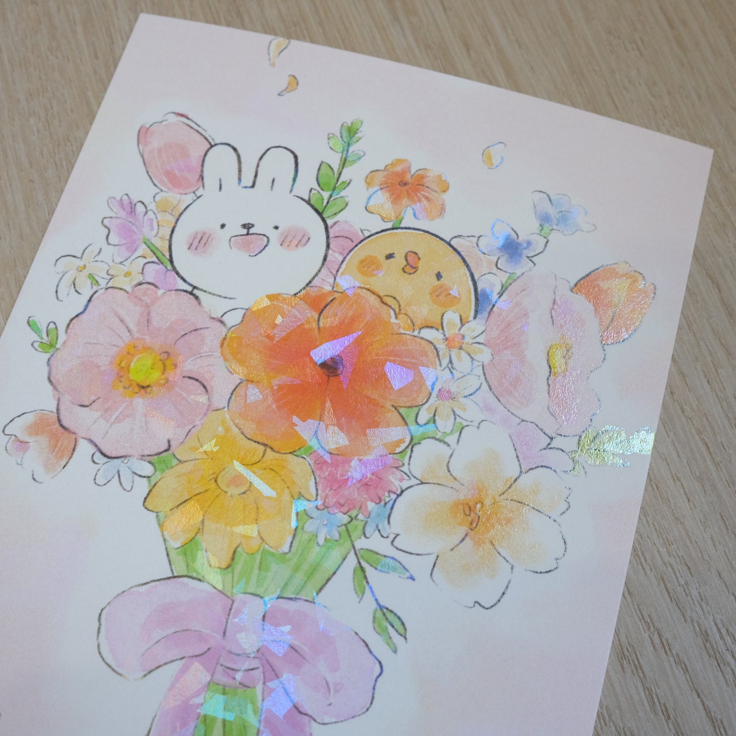 特殊印刷 明信片(花束)