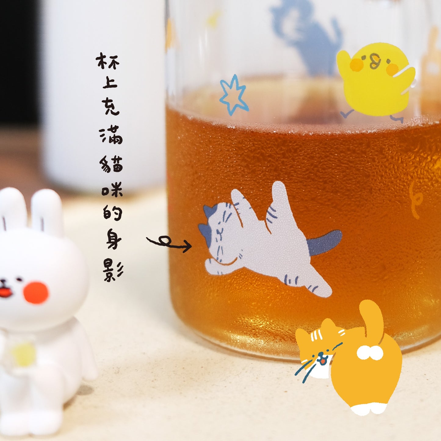 貓咪耐熱玻璃杯